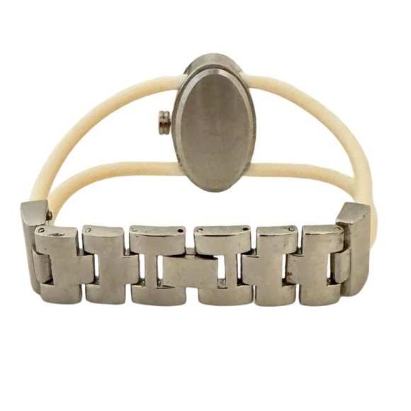 KESSARIS • Vintage Leather Watch New Battery Ready To Wear - Picture 4 of 9